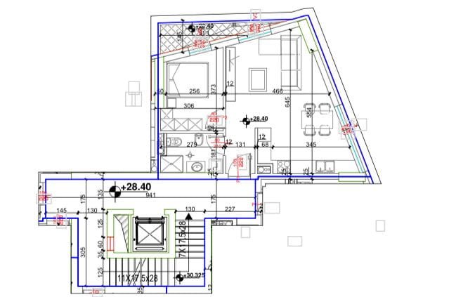 Tirane, shes apartament 1+1+Ballkon Kati 8, 66 m² 110.000 € (ali demi)