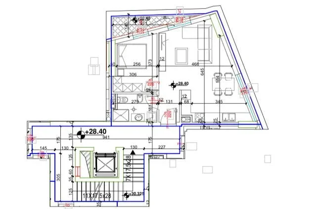Tirane, shes apartament 1+1+Ballkon Kati 8, 66 m² 110.000 € (ali demi)