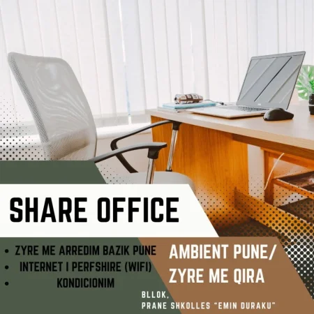 Tirane, jepet me qera zyre Kati 2, 30 m² 350 € (Shkolla Emin Duraku)