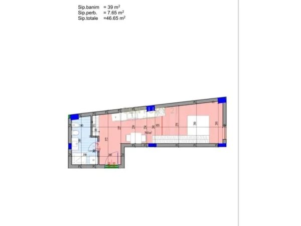 Tirane, shitet garsonier Kati 2, 47 m² 70.000 € 