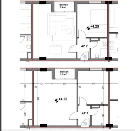 Sarande, shitet apartament 1+1+Ballkon , 77 m² 116.001 € 
