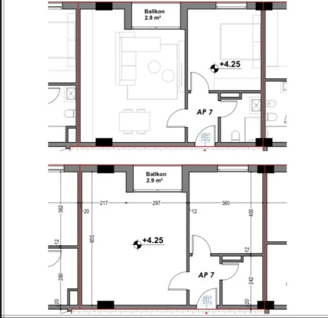 Sarande, shitet apartament 1+1+Ballkon , 77 m² 116.001 € 