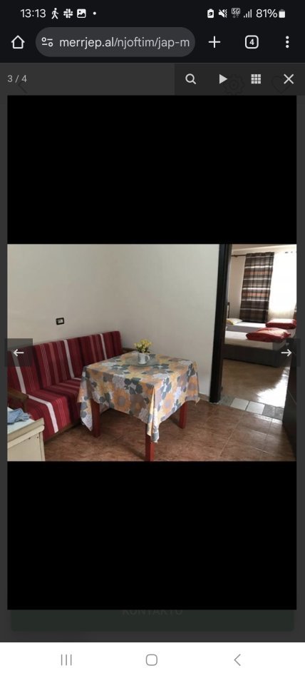 Tirane, jepet me qera Vile 1+1 Kati 2, 60 m² 350 € (Rruga durresit)
