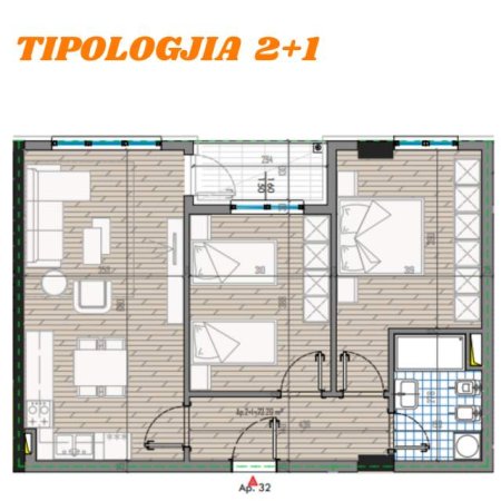 Tirane, shes Kati 3, 85 m² 57.500 Euro