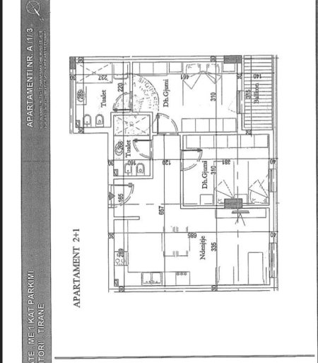 Tirane, shes apartament 2+1+BLK Kati 3, 94 m² 79900 Euro (29 Nentori)