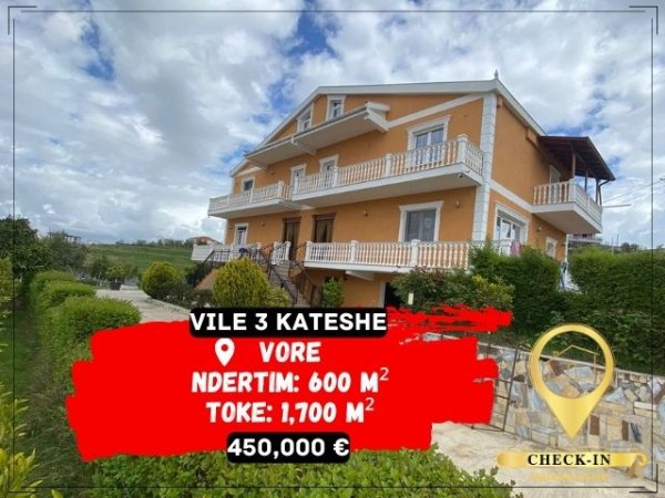 Tirane, shitet Vile 3 Katshe Kati 0, 600 m² 450.000 Euro (Vore)