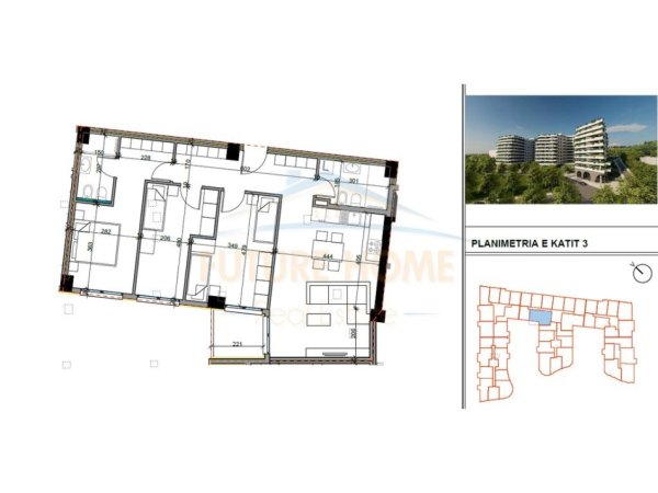Tirane, shitet apartament 3+1 Kati 3, 135.030 € (Paskuqan)