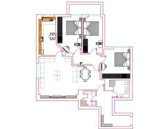 Tirane, jepet me qera apartament 3+1+Ballkon Kati 12, 170 m² 800 € (BRRYL)