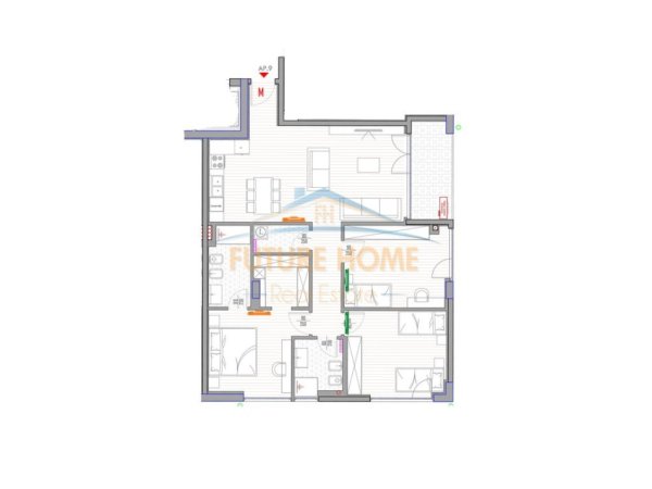 Tirane, shitet apartament 3+1 Kati 1, 140 m² 415.000 € (Liqeni i Thate)