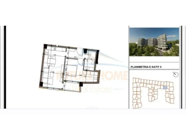 Shitet, Apartament 1+1, "Kompleksi Aluna" Paskuqan, Tiranë.