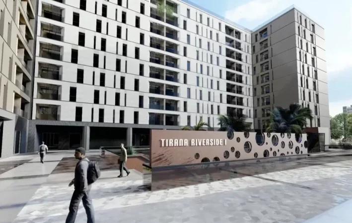 Tirane, shes apartament 2+1+Ballkon Kati 3, 117 m² 199.500 € (Riverside Residence)