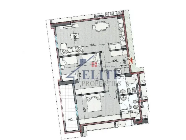 Alba Construction Astir, apartament 2+1 në shitje