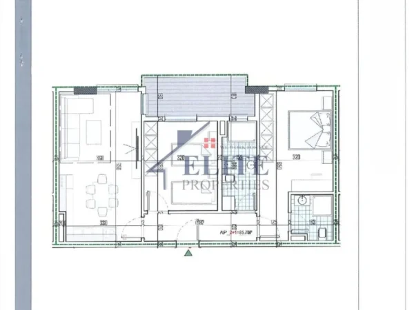 Tirane, shitet apartament 2+1 Kati 3, 99 m² 117823 €