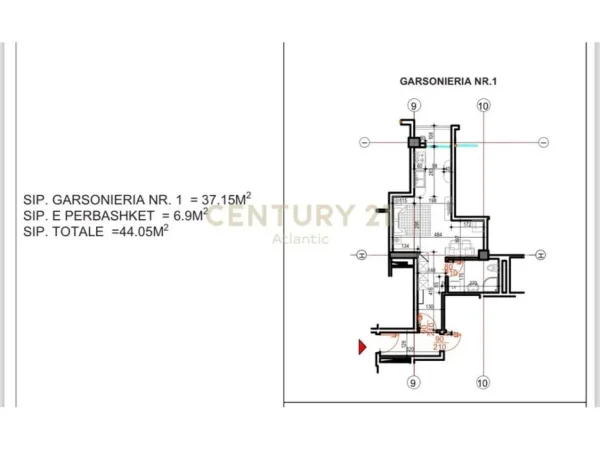 Durres, shitet apartament 1+1 Kati 2, 44 m² 44.000 € (Golem)
