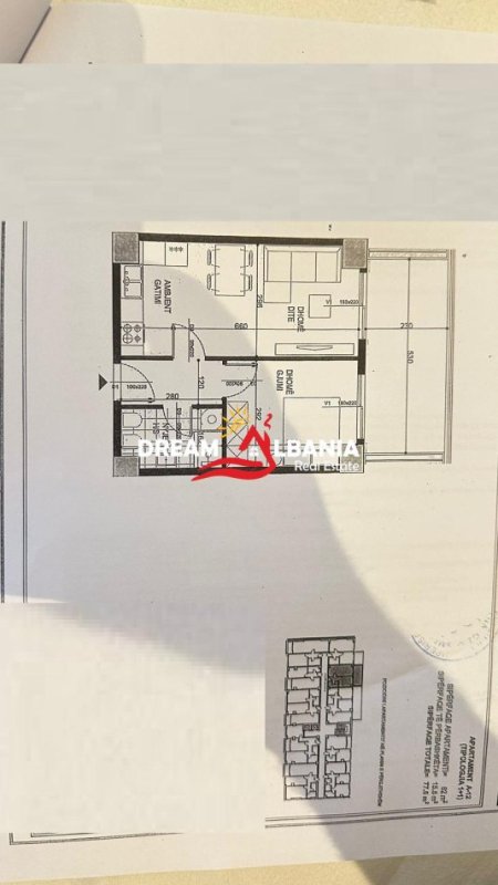 Tirane, shitet apartament 1+1+Ballkon Kati 2, 76 m² 105.700 € (Tek Fusha Aviacionit - ID 41111074)