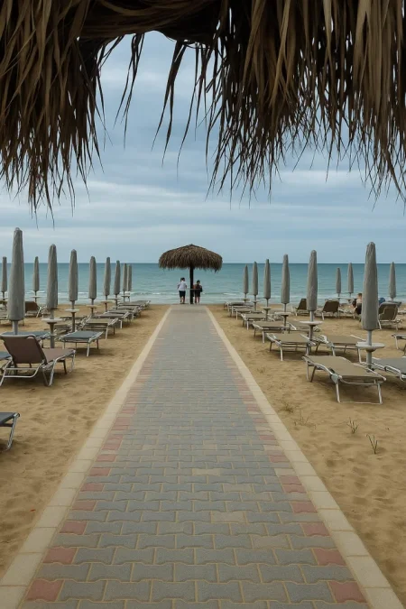 Durres, jepet me qera apartament 1+1 Kati 4, 40 m² 50 € (70 m nga deti, Plepa)