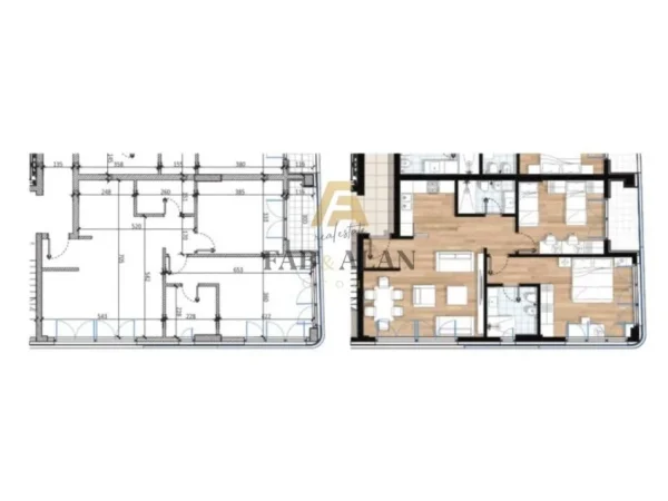Tirane, shitet apartament 2+1 Kati 5, 101 m² 173.000 € (PARALLEL LIVING, DON BOSKO)