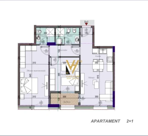 Tirane, shitet apartament 2+1+Ballkon Kati 5, 100 m² 131.000 € (ISH DOGANA)
