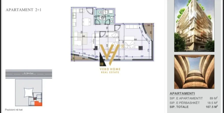 Tirane, shitet apartament 2+1+Ballkon Kati 4, 107 m² 230.000 € (RRUGA MINE PEZA)