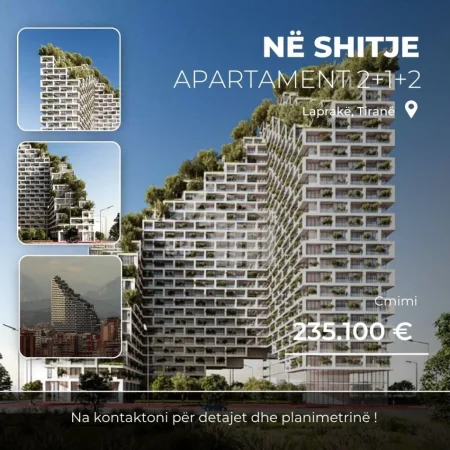 Tirane, shitet apartament 2+1 Kati 5, 127 m² 235.100 € (Rruga Dritan Hoxha)