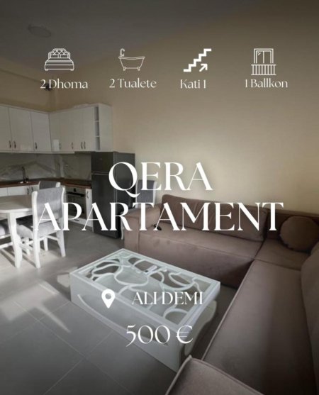 Tirane, jepet me qera apartament 2+1+Aneks+Ballkon Kati 2, 500 € (ali demi)