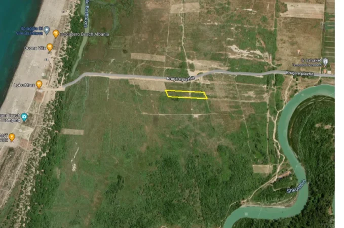 Kavaje, shitet toke ne bregdet , 3.600 m² 216.000 €