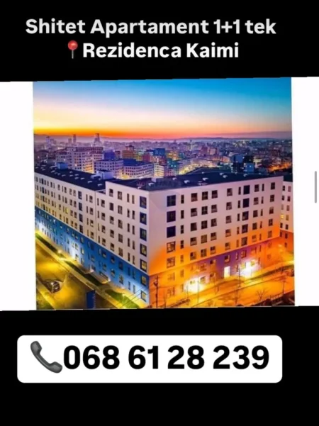 Tirane, shitet apartament 1+1 Kati 4, 110.000 € 
