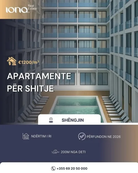Shengjin, shiten apartamente