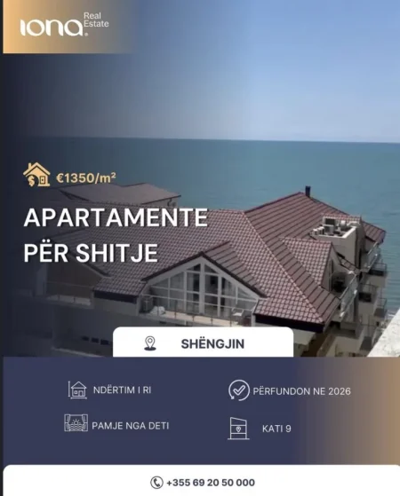 Shengjin, shiten apartamente ,