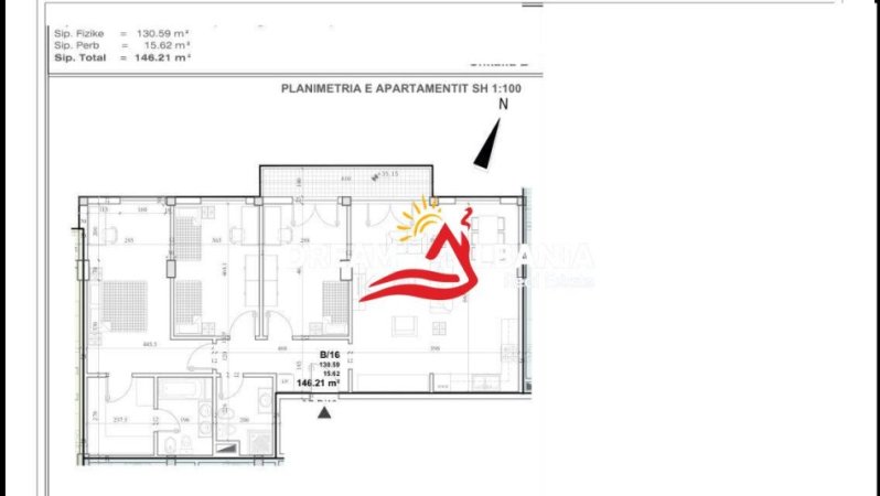 Tirane, jepet me qera zyre , 135 m² 1.300 € 