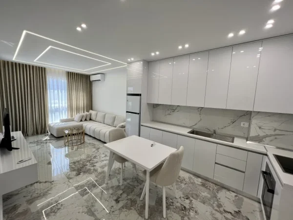 Tirane, jepet me qera apartament 1+1+Ballkon Kati 5, 60 m² 500 € (Paskuqan, Prane White Palace)