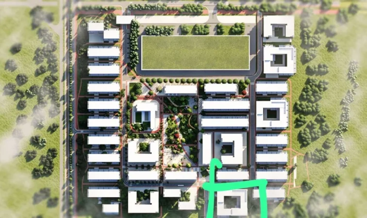 Tirane, shitet apartament 3+1 Kati 3, 100 m² 94.440 € (Univers City , rruga " Gryka e Kacanikut")