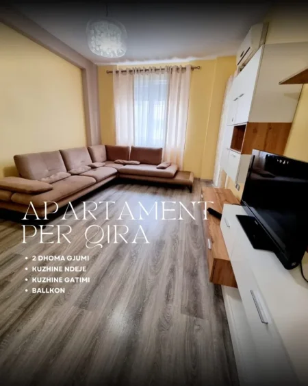 Tirane, jepet me qera apartament 2+1+Ballkon Kati 5, 500 € (astir)