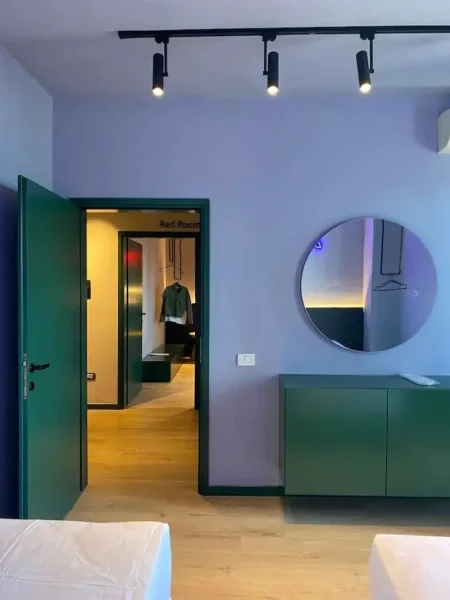Tirane, jepet me qera apartament 2+1+Ballkon Kati 14, 700 € (ish stacioni i trenit pallati tek flori farm)