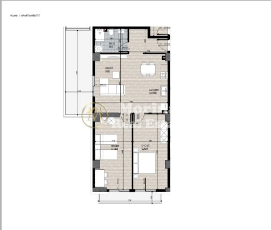Tirane, shes apartament 2+1 Kati 2, 133 m² 187.000 € (Fusha Aviacionit)