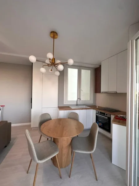 Tirane, jepet me qera apartament 1+1+Ballkon Kati 3, 75 m² 600 € (River Residence, Ne krahe me Green City)