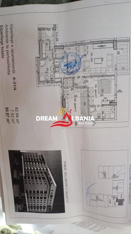 Tirane, shitet apartament 2+1+Ballkon , 91 m² 155.000 € (Ne zonen e Astirit, prane Vila L)