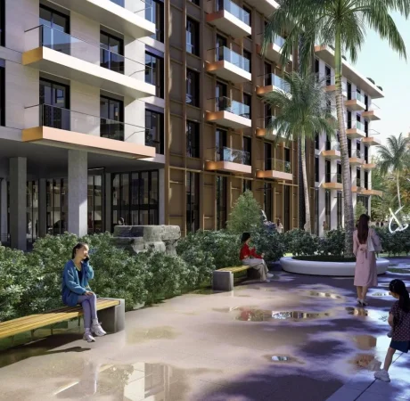 Qerret, shes apartament 1+1+Ballkon , (Palm Paradise, Qerret)