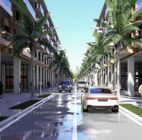 Qerret, shes apartament 1+1+Ballkon , (Palm Paradise, Qerret)