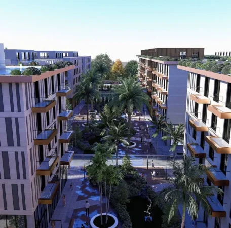 Qerret, shes apartament 1+1+Ballkon , (Palm Paradise, Qerret)