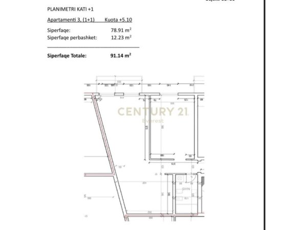 Tirane, shitet apartament 1+1 Kati 1, 91 m² 145.850 € (Porta Tirana e Re, Residence, ne zonen e Saukut te Vjeter)