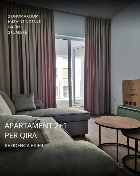 Tirane, jepet me qera apartament 2+1+Ballkon , 500 € 