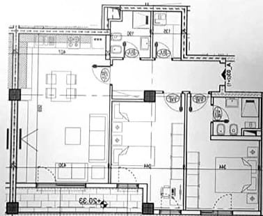 Tirane, shes apartament 2+1+BLK Kati 5, 110 m² 143.000 Euro (Jordan Misja)