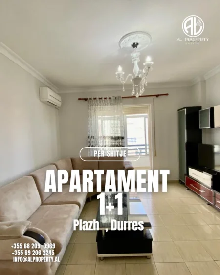 Durres, shitet apartament 1+1+Ballkon Kati 4, 95.000 € 