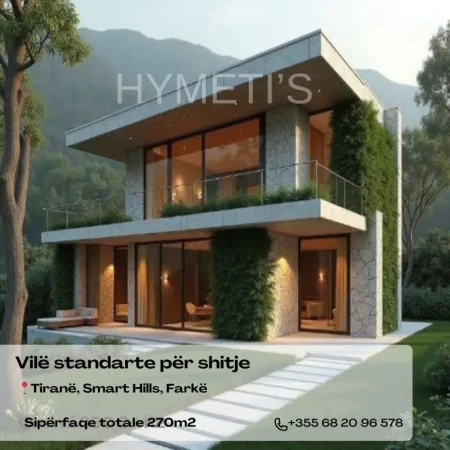 Tirane, shitet Vile 2 Katshe , 270 m² (Rruga Panorama e Liqenit 1044)