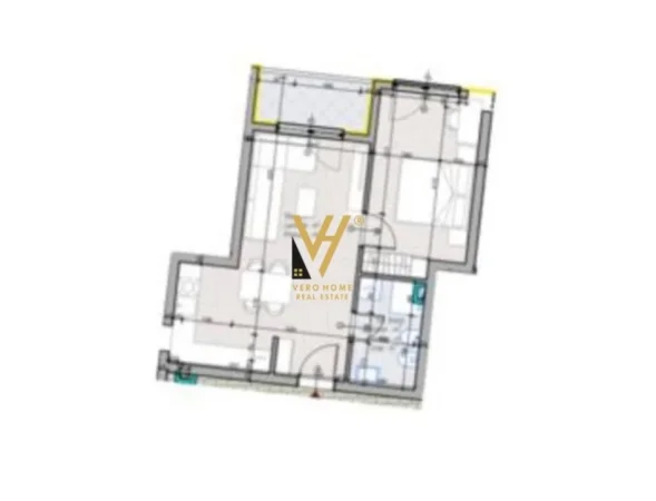 Tirane, shitet apartament 1+1+Ballkon Kati 0, 65 m² 75.200 € (STACIONI TRENIT, KOMPLEKSI ALUNA)