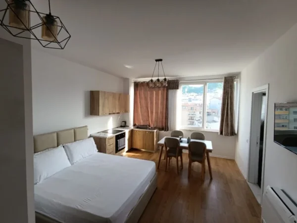 Tirane, jepet me qera apartament 1+1 Kati 9, 85 m² 800 € (Ap 1+1 dhe garsionere per booking)