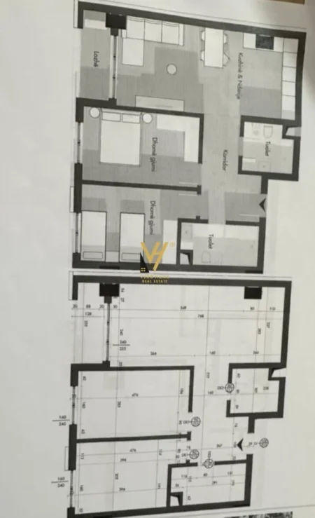 Tirane, shitet apartament 2+1+Ballkon Kati 6, 109 m² 175.000 € (PORCELAN)