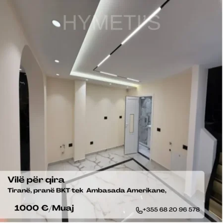 Tirane, jepet me qera Vile 3+1 , 80 m² 1.000 € (Rruga E Elbasanit 10, Njësia Bashkiake 2 1010)
