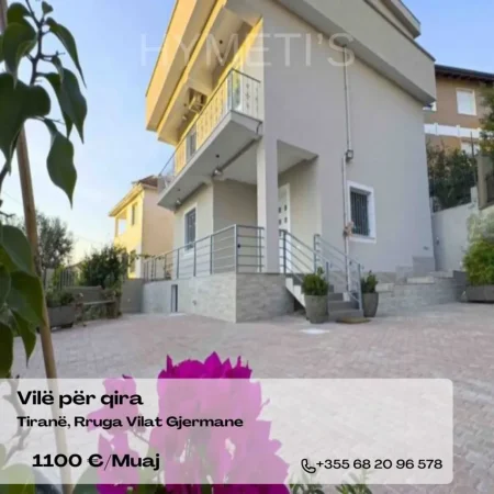 Tirane, jepet me qera Vile 2 Katshe , 330 m² 1.100 € (Rruga Vilat Gjermane 12, Njësia Bashkiake 2 1003)